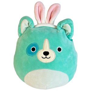 Squishmallow Plush Donnie The Teal Easter Dog Bunny 8 IN Kellytoy Stuffed Animal